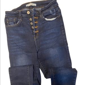 Kan Can dark wash skinny jean